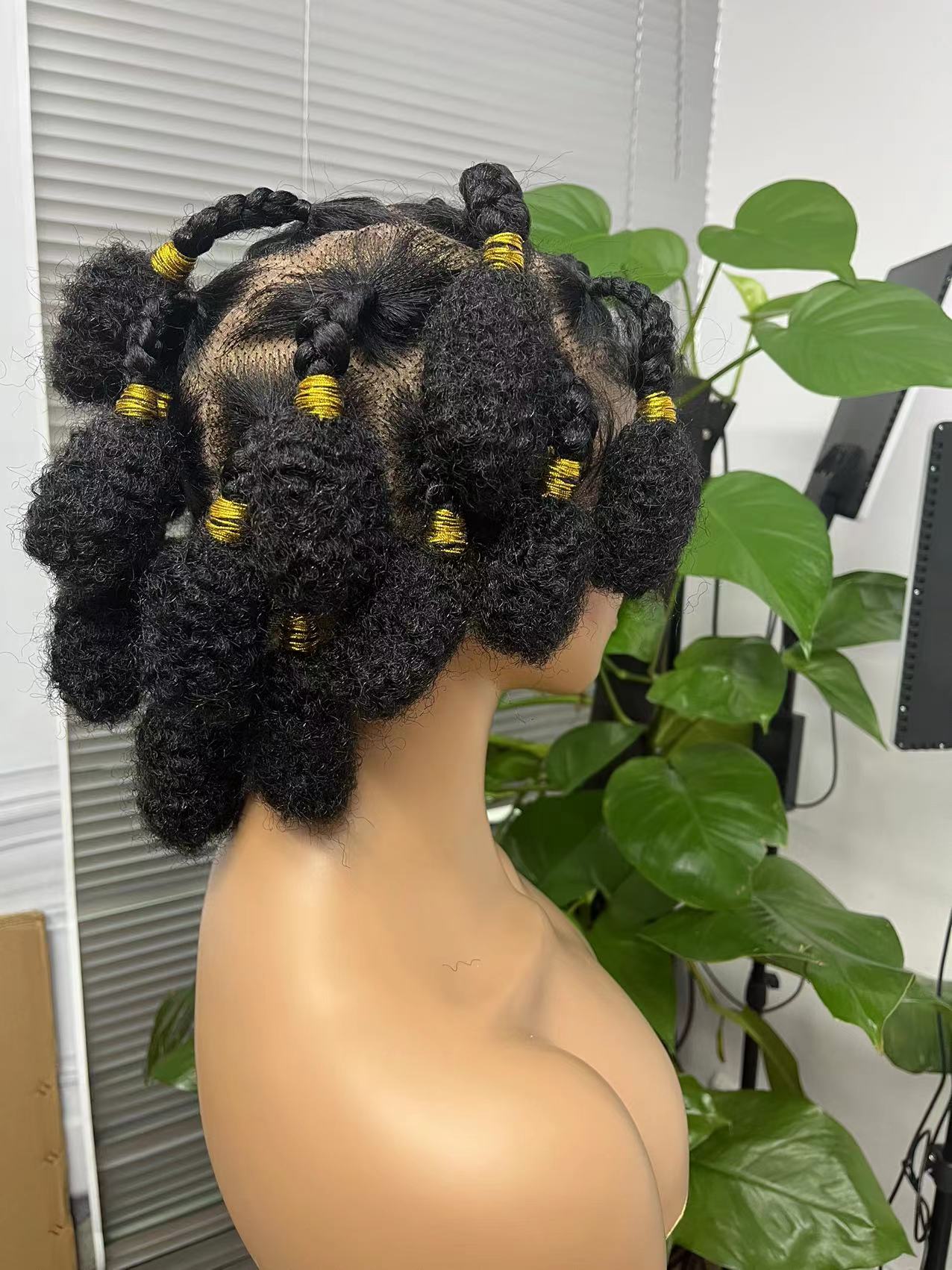 Bnatu Knots braided wig Synthetic Hair full lace wig Braiding wig