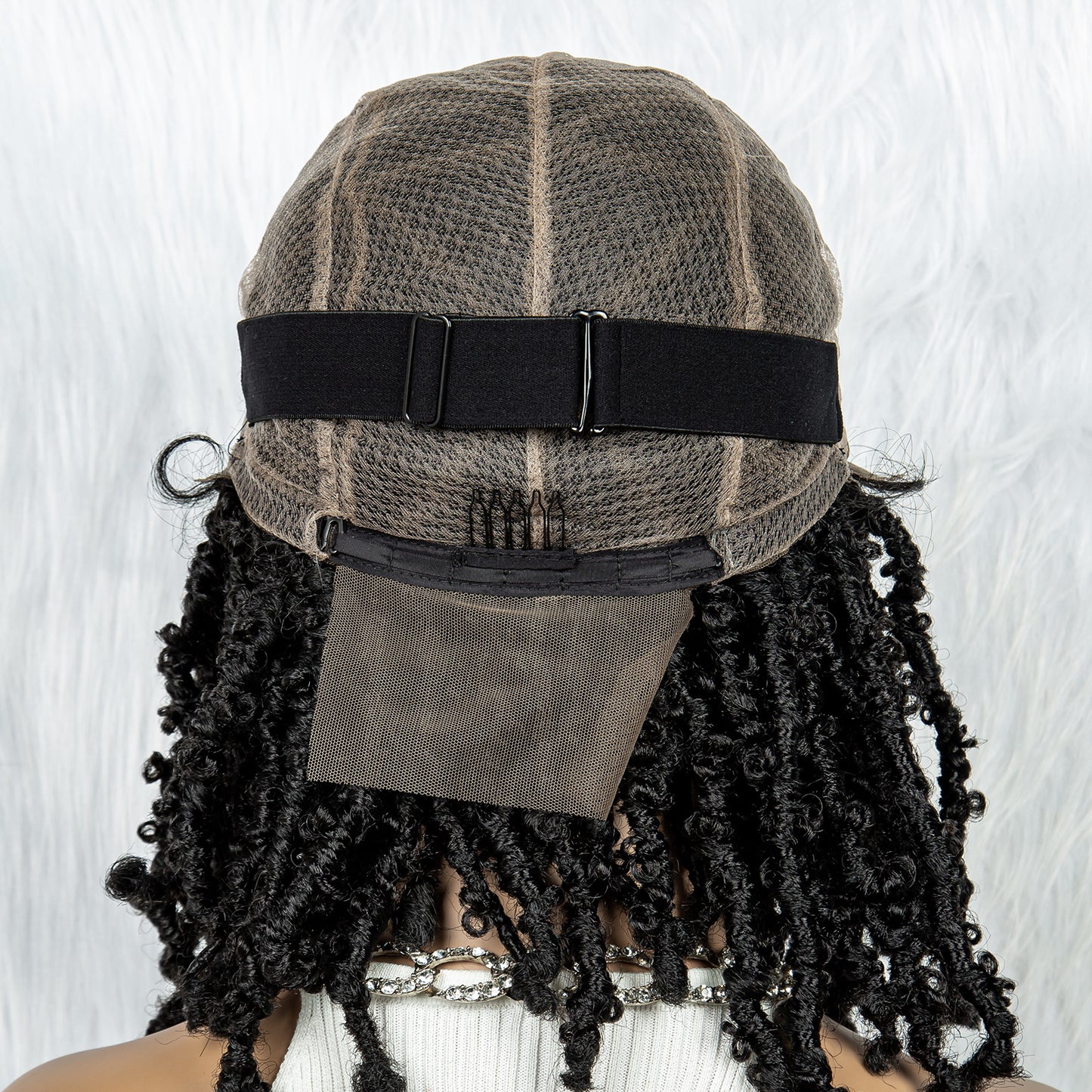 034 Synthetic full lace braiding Butterfly BOB locs wig $59