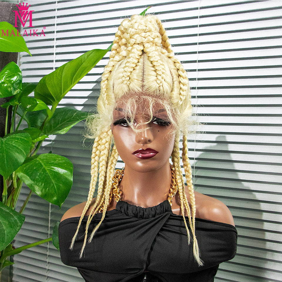Braided Lace Front Wigs 360 Synthetic Wig Ponytail hair