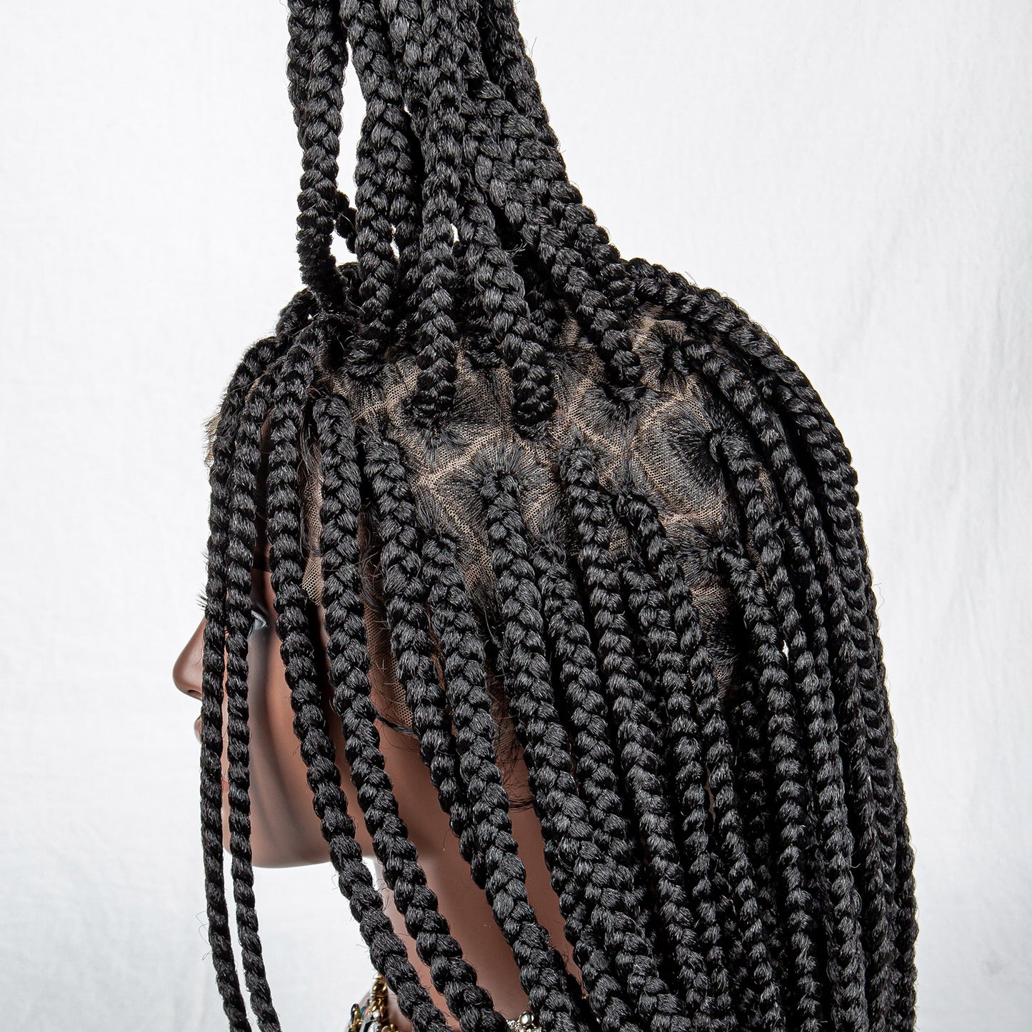 035 1B# Bob New Braided Wigs Synthetic Lace Wigs With Baby Hair Full Lace Wig Box Braiding wig