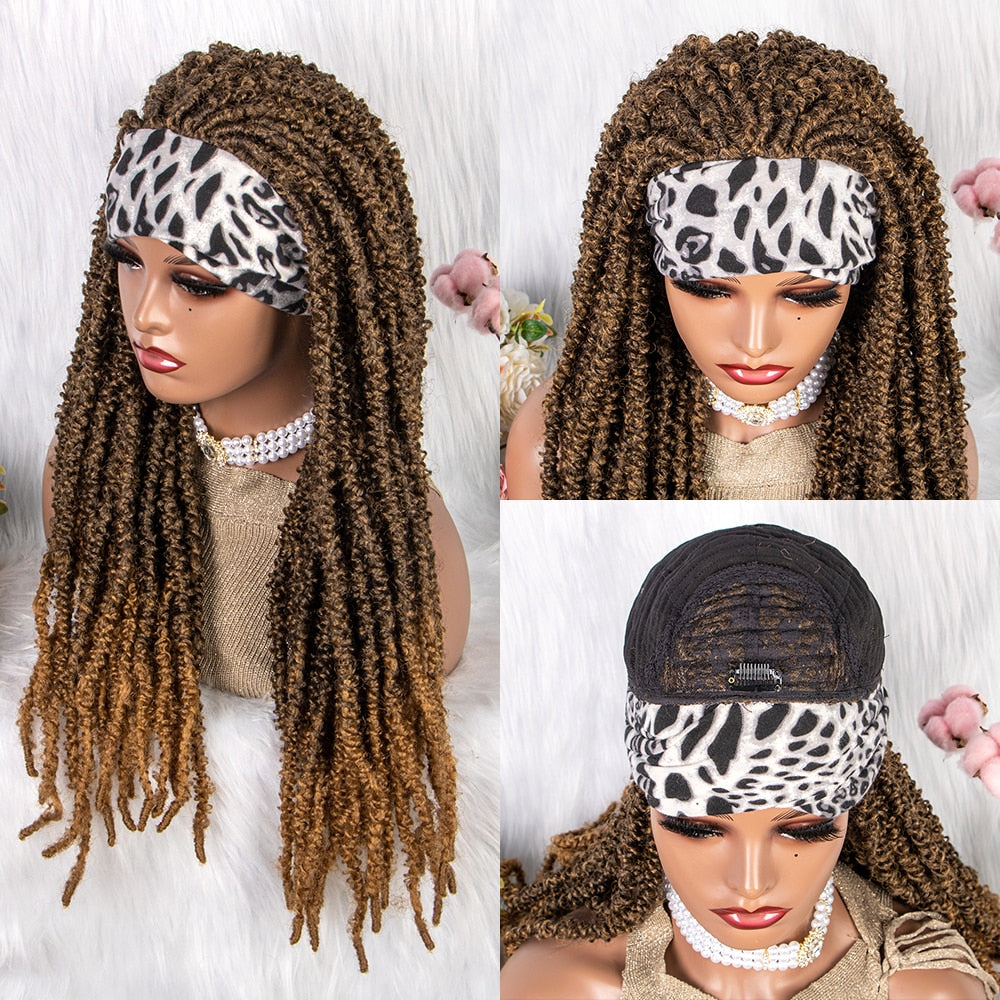 Daily Wig 22inch Crochet Hair Head Bangs Braided Wigs