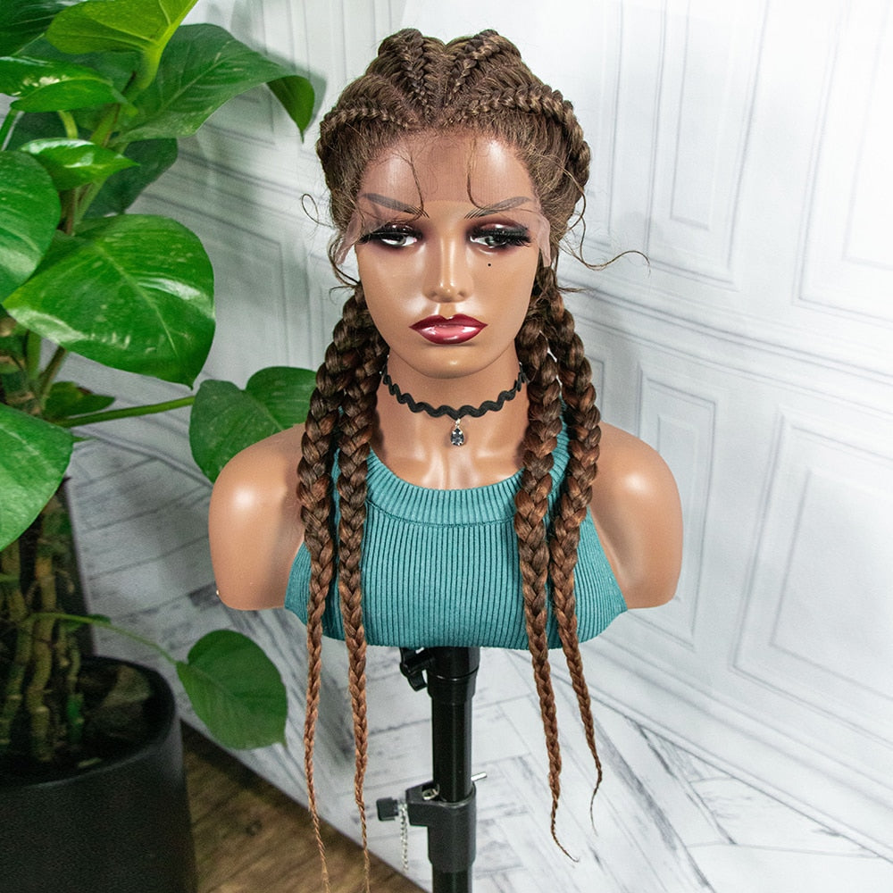 Box Braided Wigs Synthetic 26 Inches Wig