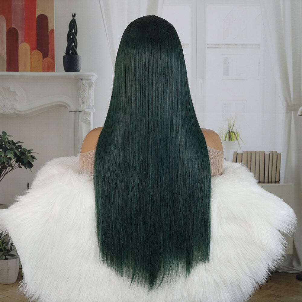 Dark Green Lace Front New In Wig T Part Wigfatkun