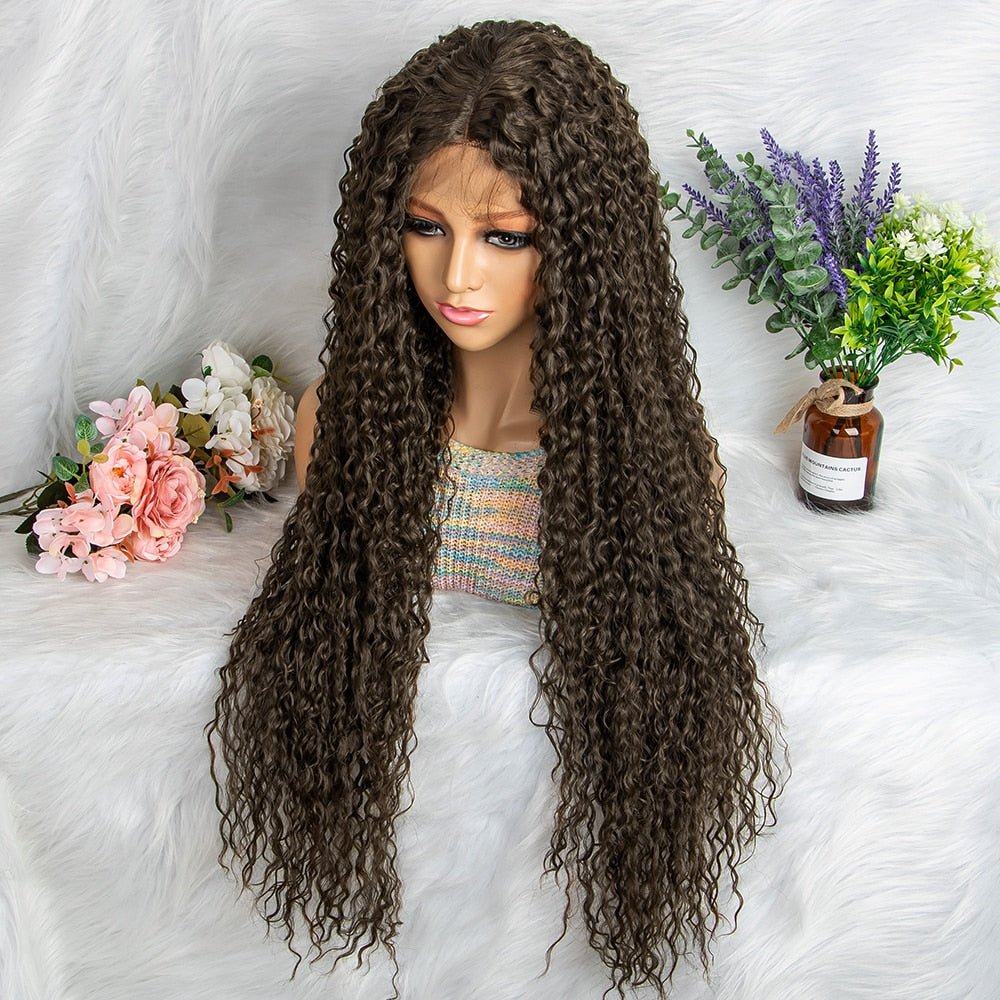 Wavy Wigs Synthetic Lace Wigs T Part Lace Curly Wig