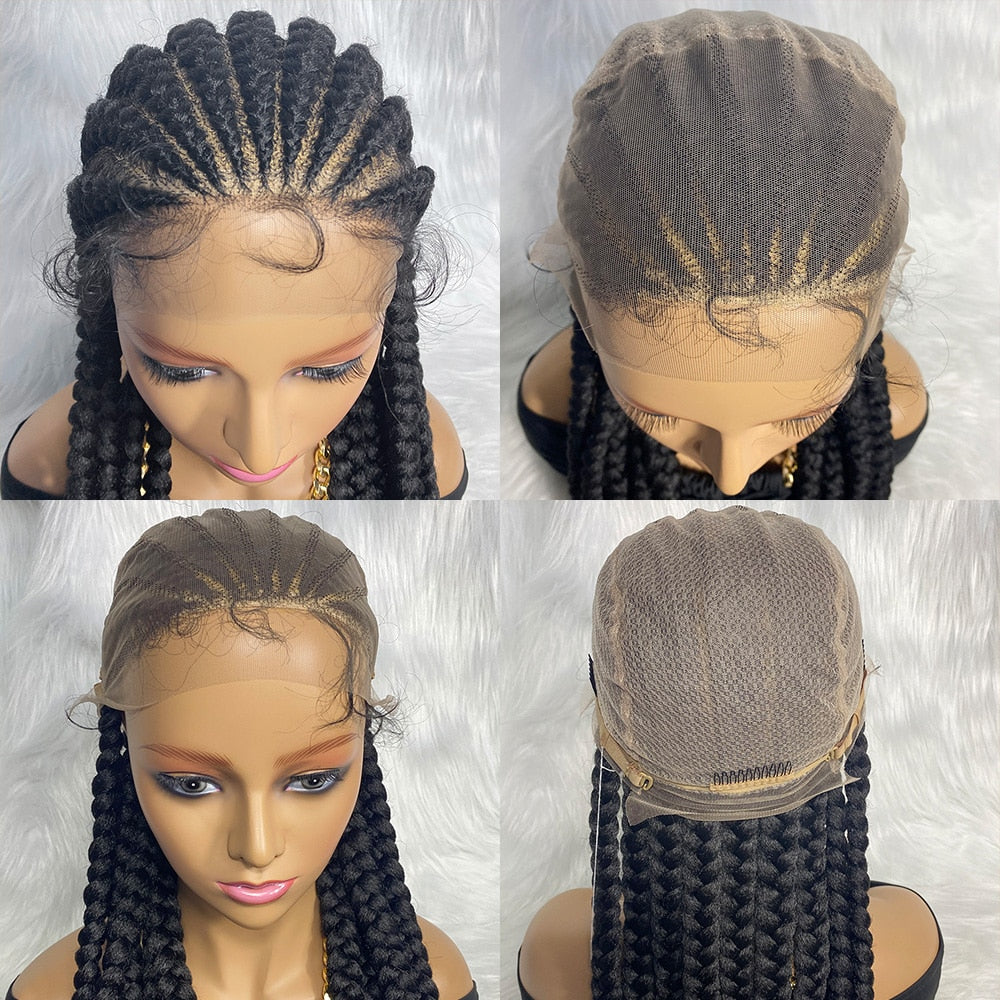 2023 New11 parts full lace Synthetic Lace Front Wig Braided Wigs