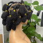 Bnatu Knots braided wig Synthetic Hair full lace wig  Braiding wig