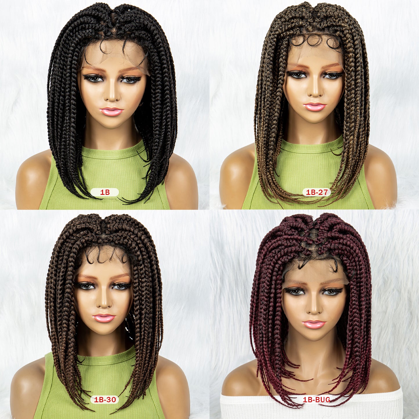 Braided Wigs Knotless Synthetic Lace Front Wigs Straight Hair Wig for Black Women Braided Wigs Heat Resistant