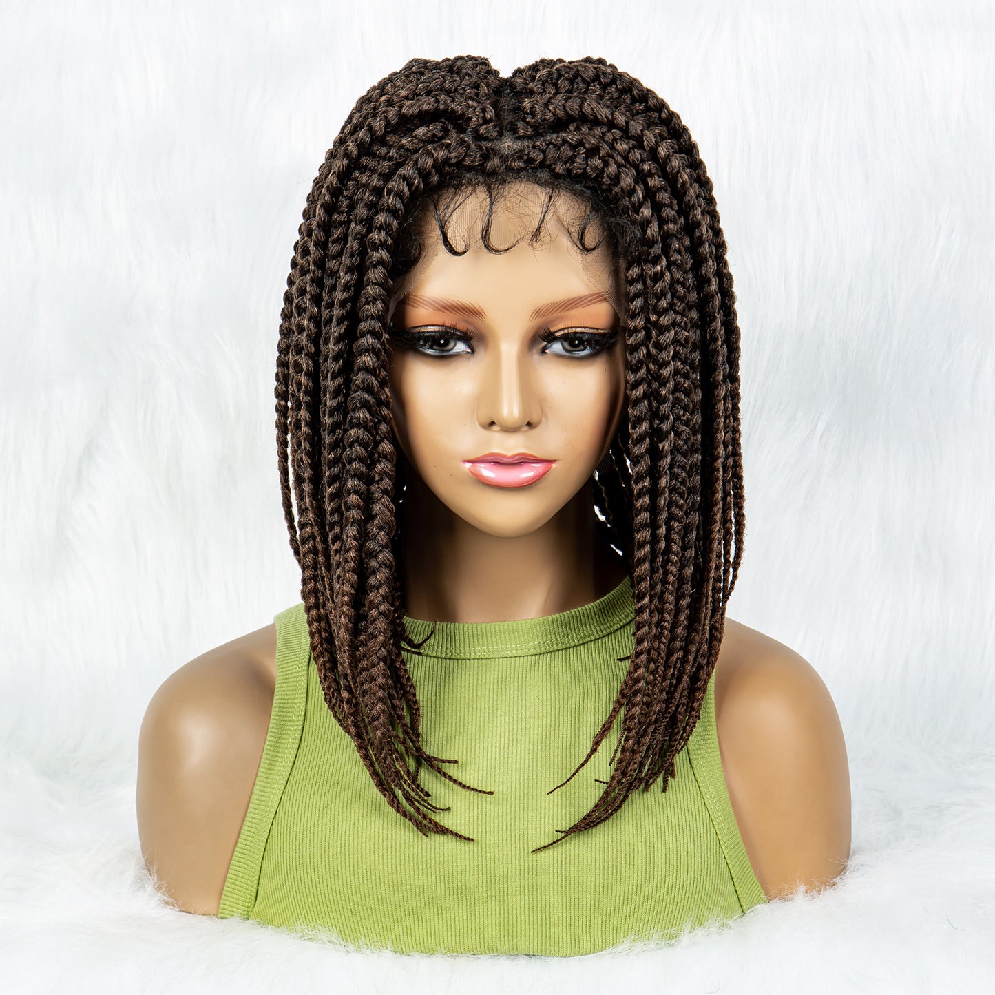 Braided Wigs Knotless Synthetic Lace Front Wigs Straight Hair Wig for Black Women Braided Wigs Heat Resistant