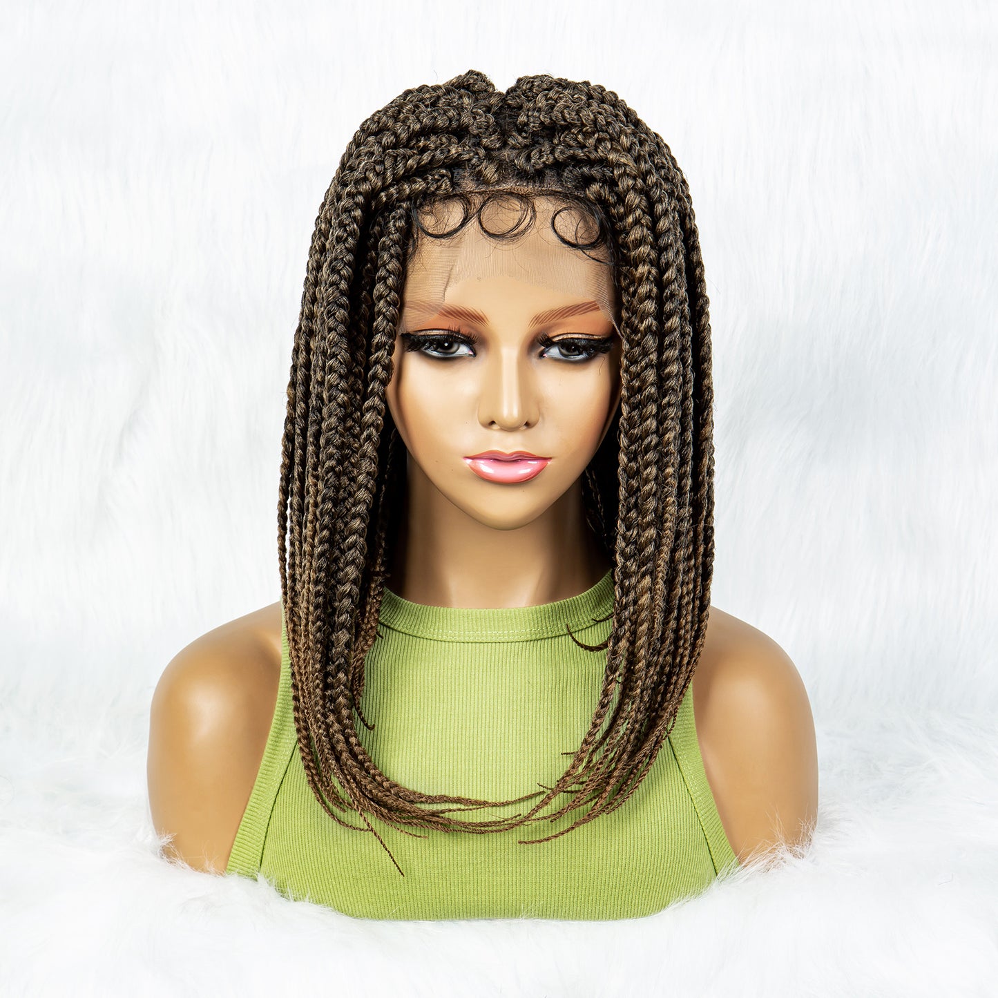 Braided Wigs Knotless Synthetic Lace Front Wigs Straight Hair Wig for Black Women Braided Wigs Heat Resistant