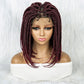 Braided Wigs Knotless Synthetic Lace Front Wigs Straight Hair Wig for Black Women Braided Wigs Heat Resistant