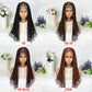 078 20Inches Braided Wigs with Baby Hair #350 Braided Wig Full Lace Box Braids for Black Women African Wig Women's Wig