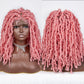 034  Synthetic full lace braiding  Butterfly  BOB locs wig  $59