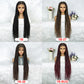 038 Long Braided Wigs with Baby Hair Full Lace Braided Wigs Synthetic Wig for Black Women Daily Wear