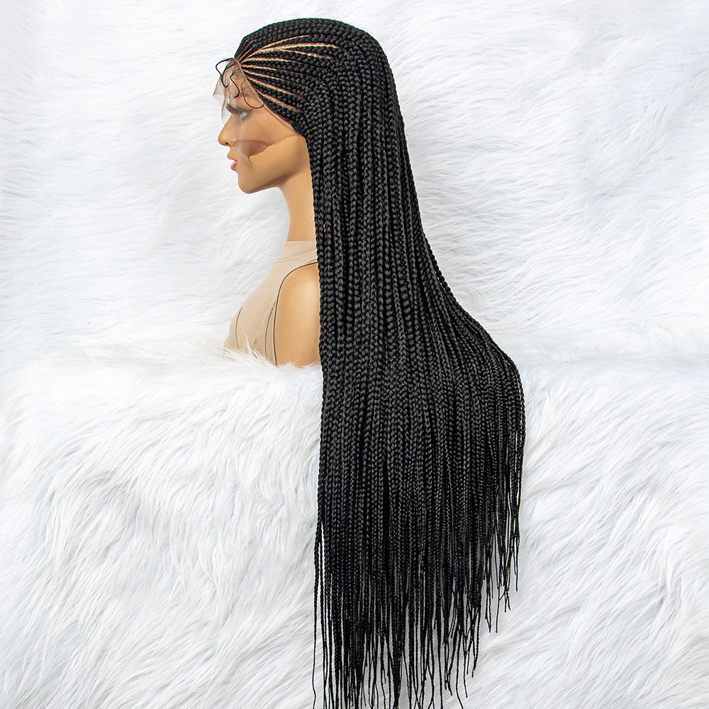 13x6 Lace Front Braids Wig Knotless Box Braids Wigs With Baby Hair for Black Women