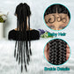 Full Lace Box Braided Wig with Baby Hair Cornrow Braids Lace Wigs 8 Braids Synthetic 360 Knotless Box Braids Small Braiding Lace Front Wigs for Black Women