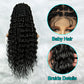 046 Box Braided Full Lace Wigs for Women Dark Brown Ombre Blue Long Goddess Braid Lace Front Wigs Synthetic Braids Wig with Curly Ends