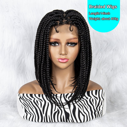 Braided Wigs Knotless Synthetic Lace Front Wigs Straight Hair Wig for Black Women Braided Wigs Heat Resistant