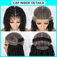 Braided Wigs Knotless Synthetic Lace Front  Full Lace Wigs Medium Length Deep Curly Braided Wigs