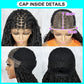 Synthetic Lace Front Wig Braided Wigs Braid African With Baby Hair Braided Lace Front Wigs Water Wave Wigs 32 inches