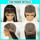 Long Braided Wigs with Baby Hair 8 Braids Natural Colored Glueless Cornrow Big Braiding Briaid Synthetic Wig Pre Plucked For Women