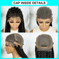 Long Braided Wigs 11 Braids 1B/27 Colored Glueless Cornrow Big Braiding Briaid Synthetic Wig Pre Plucked For Women