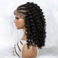 M506 Braided Wigs Synthetic Lace Front Wig Braided Wigs With Baby Hair For Black Women Wig Kinky Curly Hair Wigs Curly Bob Wig