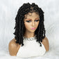 034  Synthetic full lace braiding  Butterfly  BOB locs wig  $59