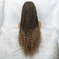 Synthetic Lace Front Wig Braided Wigs With Baby Hair