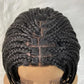 035 1B# Bob New Braided Wigs Synthetic Lace Wigs  With Baby Hair Full Lace Wig Box Braiding wig