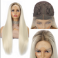 Hot Sales Blonde Straight T Lace Synthetic Wig Pre Plucked Baby Hair Wigs  #613