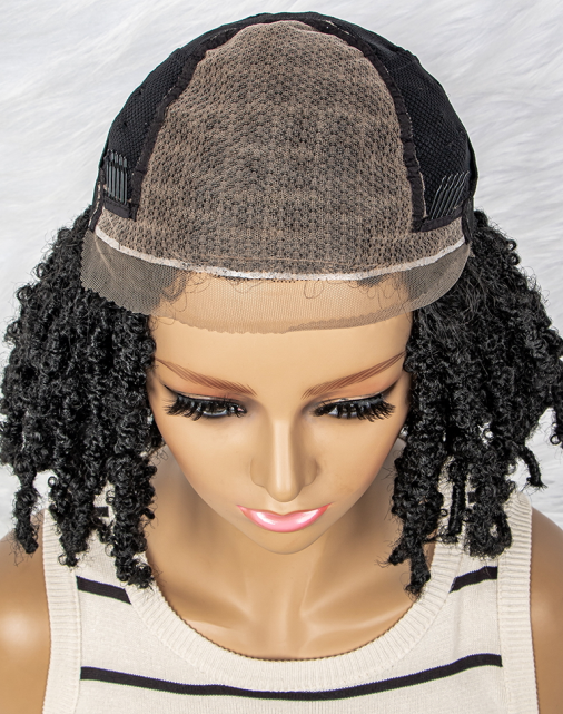 Synthetic Lace Front Wig Braided Dreadlock Wig 14 inches