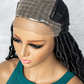 26inch Synthetic Braided Lace Front Dreadlocks Wigs