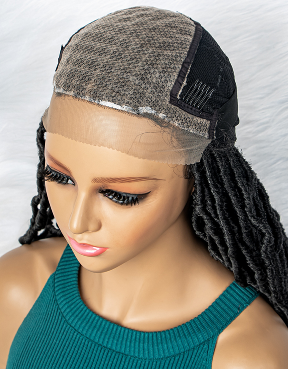 26inch Synthetic Braided Lace Front Dreadlocks Wigs