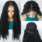 26inch Synthetic Braided Lace Front Dreadlocks Wigs