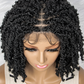 Synthetic Lace Front Wig Braided Dreadlock Wig 14 inches