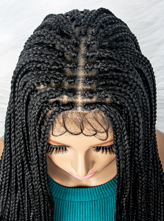 30 Inches 4x4 Lace Synthetic Braiding Hair Wigs with Baby Hair