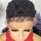 Hot Sale Lace Front Water Wavy Braided Wigs With Curl Wig