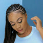 New Arrival 13x6 Lace Front Braids Wig  Flash Sale Synthetic Wigs With Baby Hair JJW-1