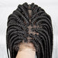 035 1B# Bob New Braided Wigs Synthetic Lace Wigs  With Baby Hair Full Lace Wig Box Braiding wig