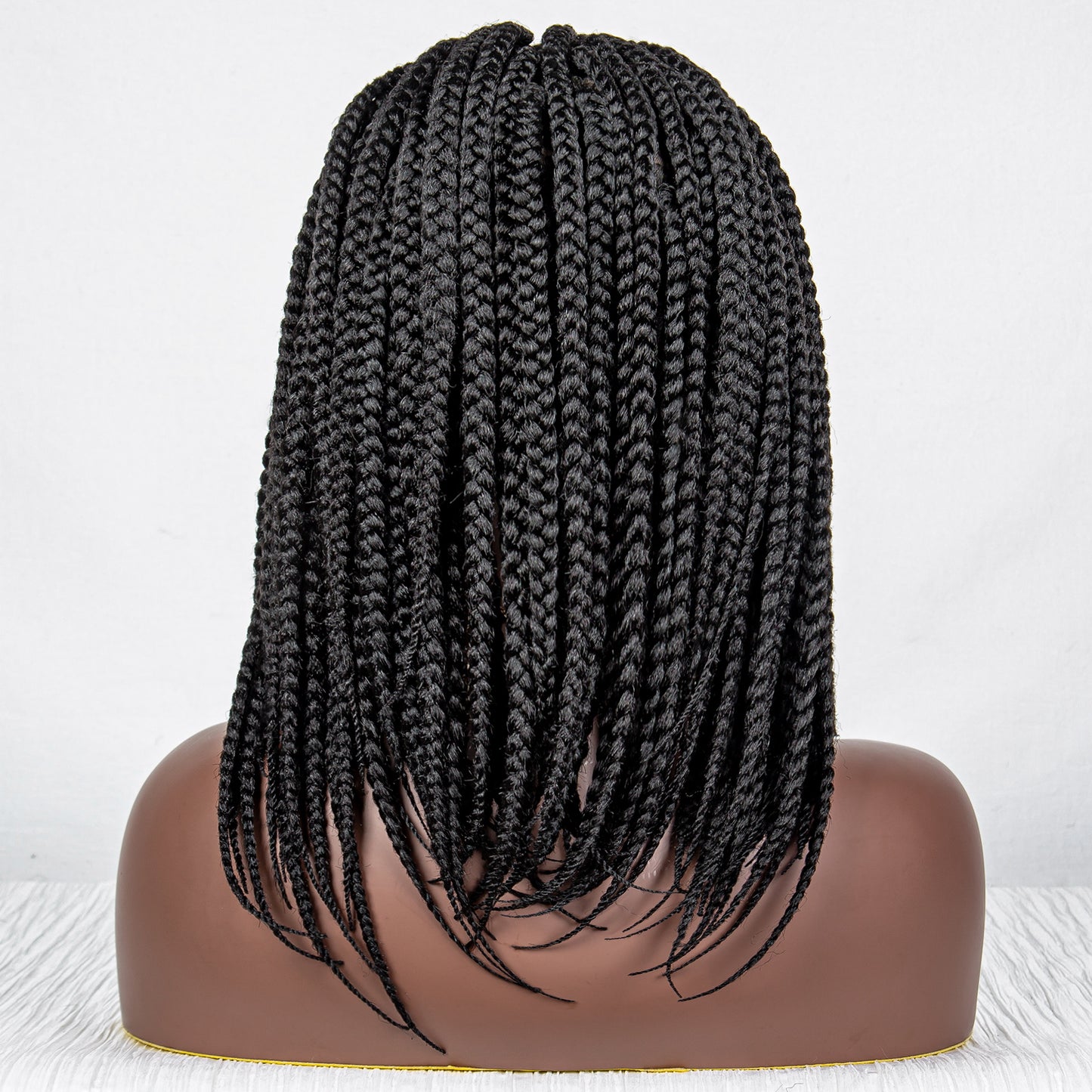 035 1B# Bob New Braided Wigs Synthetic Lace Wigs  With Baby Hair Full Lace Wig Box Braiding wig