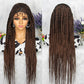 Braided Wigs 13x9 Lace Synthetic Lace Front Wig