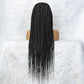 New Arrival 13x6 Synthetic Lace Front Wigs Naturl look Braided Wigs JJW-1