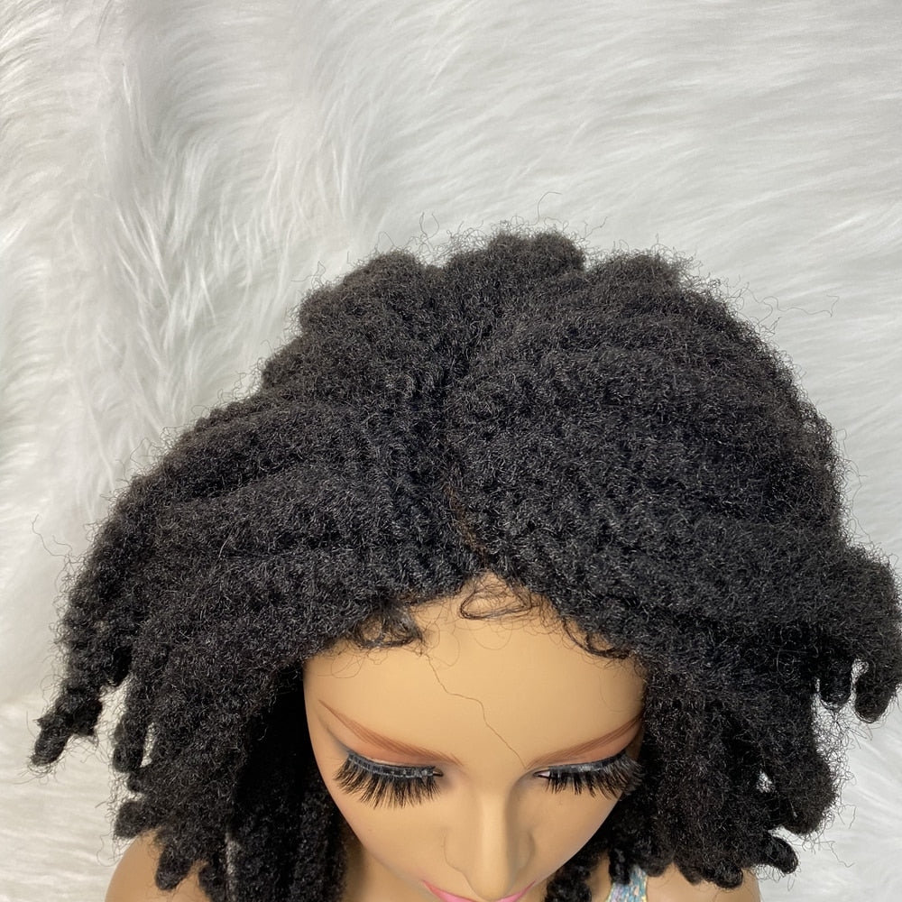 Short Braided Wigs Synthetic Lace Wigs With Baby Hair T Part Lace