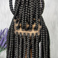 New Braided Wigs Hot Sale Knotless Braid Wig Synthetic Lace Front Wig