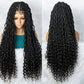 Hot Sales 32" Synthetic Lace Front Wig Braided Wigs with Curly Dreadlocks Wigs