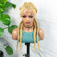 Box Braided Wigs  Synthetic 26 Inches Wig