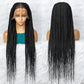 New Arrival 13x6 Lace Front Braids Wig  Flash Sale Synthetic Wigs With Baby Hair JJW-1