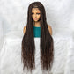 New Arrival BOX Braided Wigs With Baby Hair Synthetic Lace Front Wigs 36inches BB01