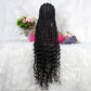 New Arrival Synthetic Lace Front Wig Braided Wigs Curly Wave Hair