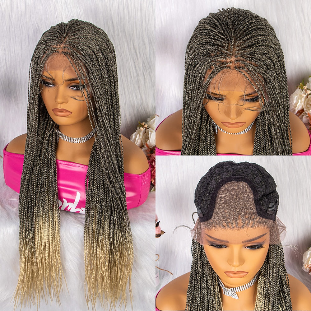 Small Hot Sales 30inches Twist Braided Wigs for Black Women